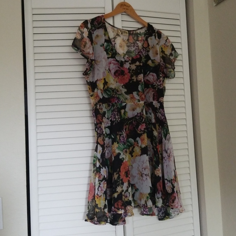 Mumu made in the USA hipster dress
